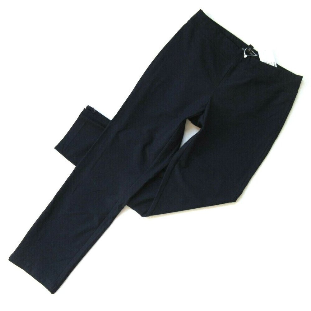 Nwt Eileen Fisher Ankle Zip Pant In Midnight Washable Stretch Crepe 2xs Xxs